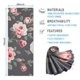 thumbnail image 2 of Pioneer Flower Floral Print Pattern Hot Yoga Mat Towel Non Slip for Hot Yoga - Quick-Drying Yoga Mat Cover with 4 Corner Pockets with Travel Bag - Hot Yoga Towel Non Slip 70"x26", 2 of 6