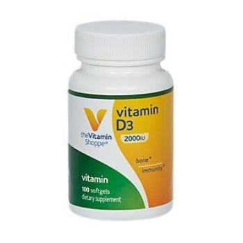 Vitamin D3 2000IU Softgel, Supports Bone Immune Health, Aids in Cellular Growth Calcium Absorption, Gluten Free Once Daily Formula (100 Softgels) by The Vitamin