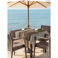 thumbnail image 3 of Outdoor Tablecloths with Umbrella Hole & Zipper, Brown Beige Wooden 54x54 Inch Square Tablecloths, Vintage Farmhouse Retro Art Waterproof Table Cloth, Patio/Pool/Picnic Table Covers, 3 of 8