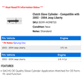 thumbnail image 2 of Clutch Cylinder - Compatible with 2002 - 2004 Jeep Liberty 2003, 2 of 2