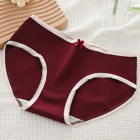 Up to 60% OFF Milk Silk Panties  Breathable Crotch  Mid Waist  Comfortable  Skin Friendly  Plus Size  Girls  Soft Material  Daily Wear  Seamless Design  Comfortable Plus Top|Cotton Wine