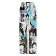 thumbnail image 4 of Demon Slayer Pajama Pants Long Sleep Pants Soft Elastic Waist PJ Bottoms Lounge Pants, 4 of 7
