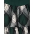 thumbnail image 3 of The Children's Place Girls Long Sleeve Ribbed Plaid Drop Waist Dress, Sizes XS-XXL, 3 of 3