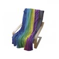 thumbnail image 4 of Colorful Soft Flannel Fleece Throw Blanket, Abstract Psychedelic Warped Contour Stripes Motion Modern Artwork Print, Cozy Plush for Indoor and Outdoor Use, 50" x 70", Magenta Blue, by Ambesonne, 4 of 6