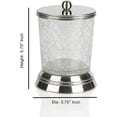 thumbnail image 2 of NuSteel REG1H Regal Glass & Metal Cotton Swab & Cotton Container, 2 of 5