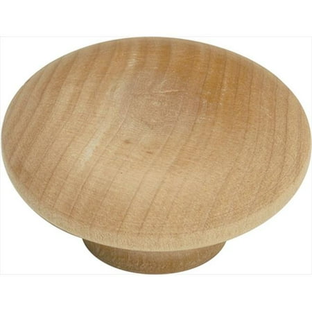 Hickory Hardware P186-UW 2 In. Natural Woodcraft Unfinished Wood Cabinet Knob