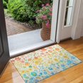 thumbnail image 2 of Light Pioneer Flower Pattern Door Rugs,Washable Non Slip Door Mats Indoor,Decorative Door Mats,Entry Mat Indoor for Entrance,Bedroom,Kitchen,Bathroom,17"x30", 2 of 6