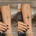 thumbnail image 2 of WWS-CHARLNET Semi-Permanent Tattoos - 2 Weeks Long Last Stars Tattoos for Women Men Face Neck Body/Fades Naturally/No Reflection/Waterproof, 2 of 4