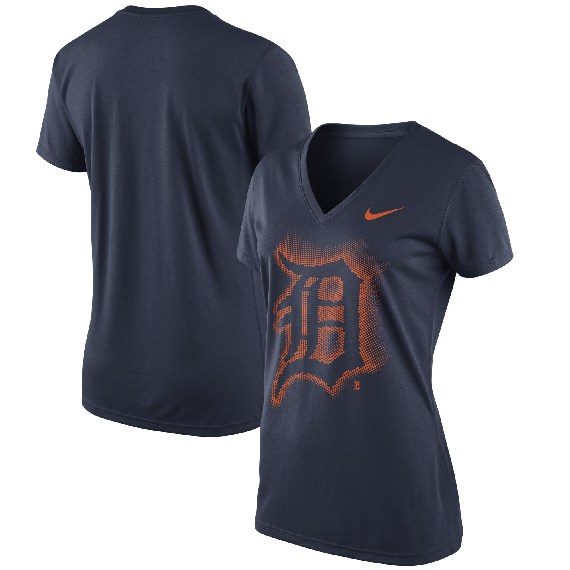 Detroit Tigers Nike Women's Legend Logo V-Neck T-Shirt - Navy - Walmart ...