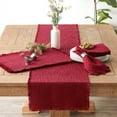 thumbnail image 3 of Cranberry Linen Napkin (Set of 4), 3 of 3