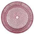 thumbnail image 2 of Stadium 14" Pink Champagne Tempered Glass Circular Bathroom Vessel Sink, 2 of 7