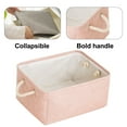 thumbnail image 3 of Storage Basket Large Collapsible Storage Bins Boxes Cubes for Clothes Toys Books, Perfect Storage Organizer with Handles,pink, 3 of 5