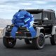 thumbnail image 2 of Car Bow HQJAXJ, papel de regalo impermeable, azul metalizado, de 20 pulgadas, 2 of 5