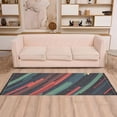thumbnail image 2 of Yayeee Runner Rug for Bedroom 2'x6' Machine Washable Hallway Non Slip Mat, Red Abstract Lines, 2 of 8