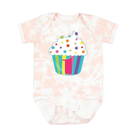 

Inktastic 1st Birthday Cupcake Boys or Girls Baby Bodysuit
