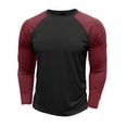 thumbnail image 5 of Gubotare Mens T Shirts Graphic Mens Casual Long Sleeve Plain Baseball Cotton T Shirts (Black,XL), 5 of 7