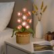 thumbnail image 4 of Maceta de luz LED tejida a mano con hilo de leche, 22 cm, rosa, blanco, morado, amarillo, decoración de escritorio, idea de regalo, 4 of 6