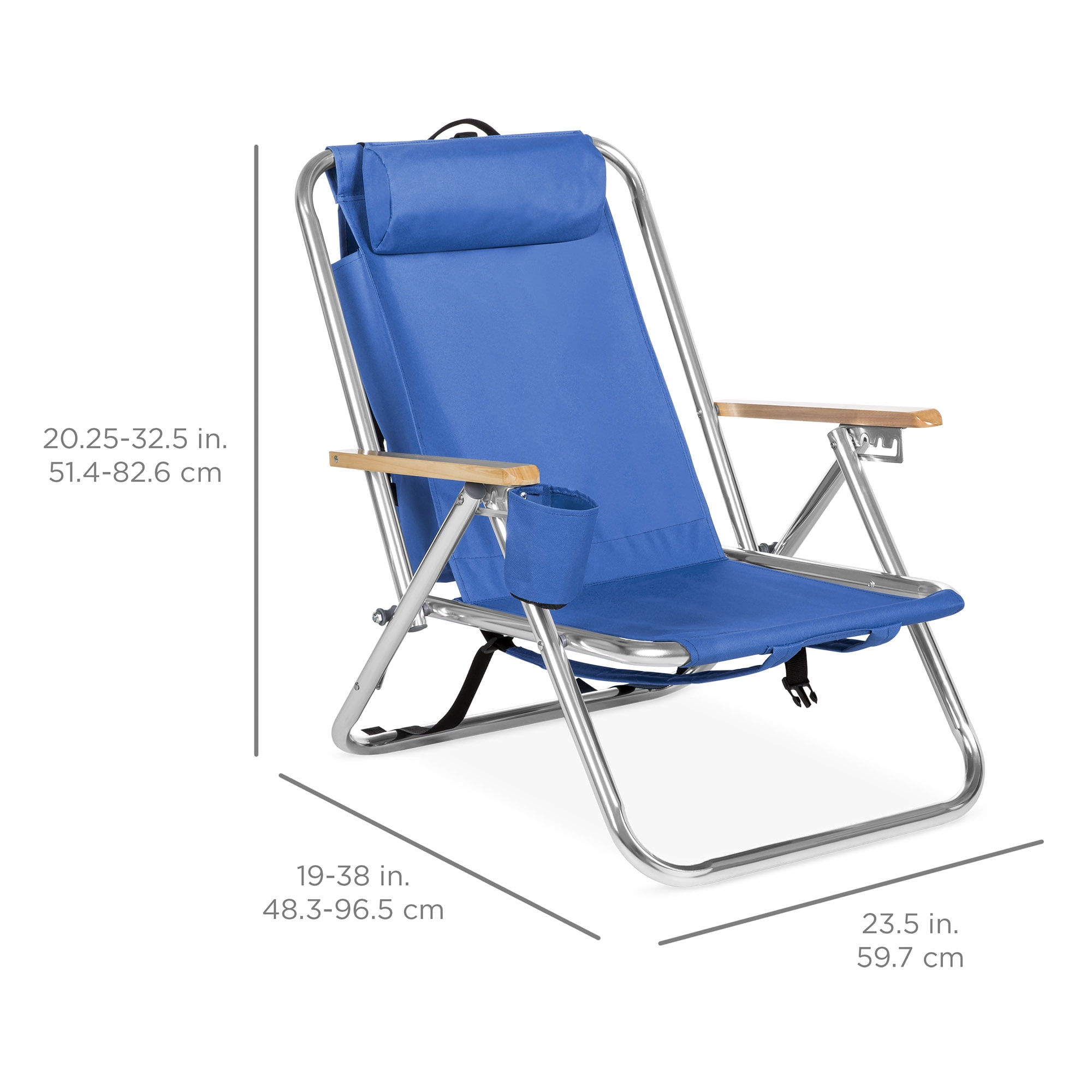 Best Choice Products Portable Folding Seat Backpack Chair