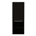 thumbnail image 2 of DUOSONG Medicine Single Door Cabinet 32" H, Two External Shelves, Two Interior Shelves, Black Black Particle Board Bath & Faucets Bathroom Storage, 2 of 7