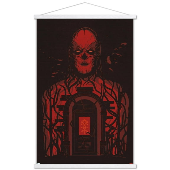 Netflix Stranger Things: Season 4 - Vecna Door Wall Poster with Magnetic Frame, 22.375" x 34"