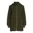thumbnail image 7 of Time and Tru Women’s and Women’s Plus Faux Shearling Zip Hoodie Jacket, Midweight, Sizes S-3X, 7 of 7