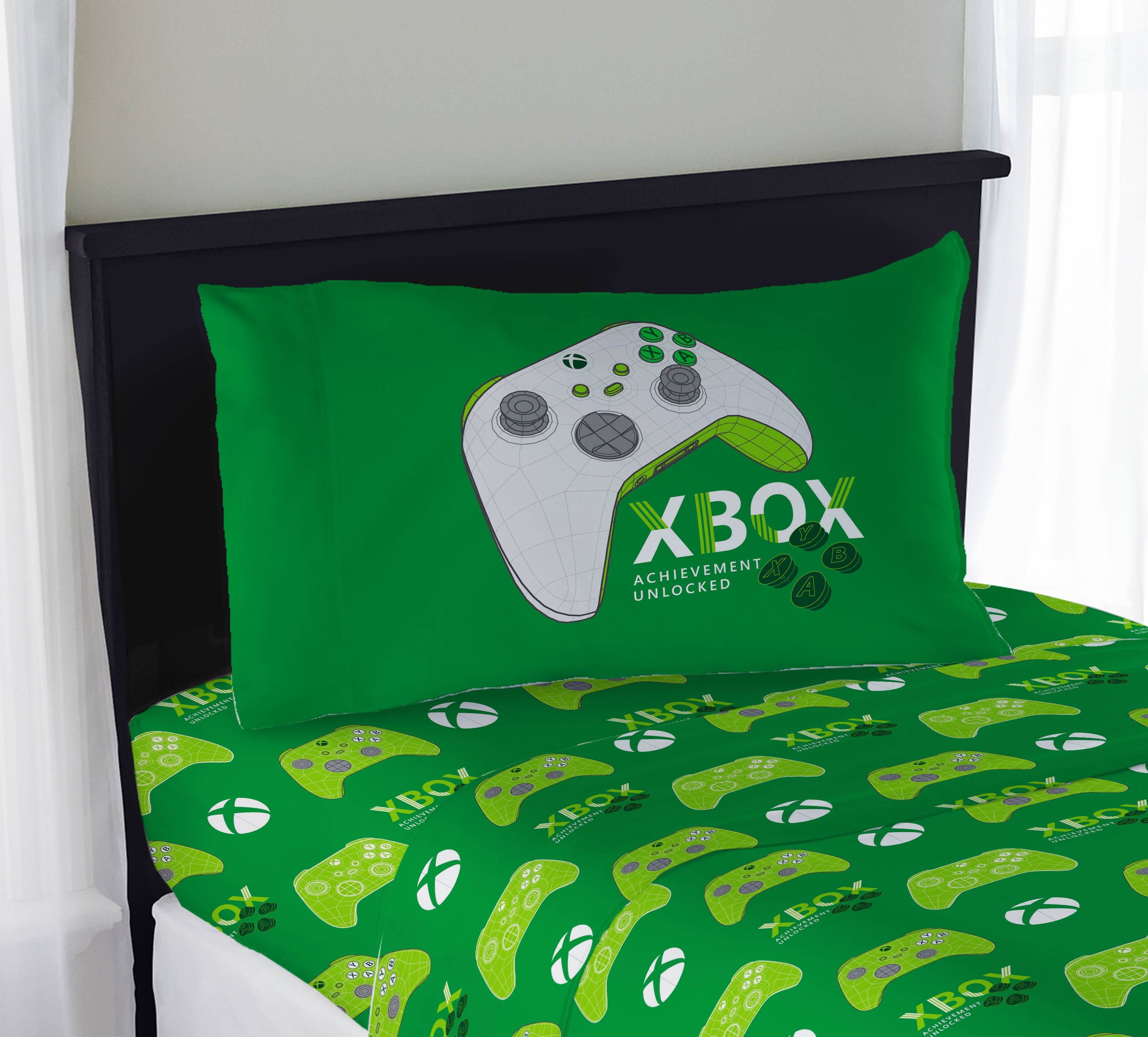XBOX 3D Hardware Kids 3-Piece Twin Sized Sheet Set, Multicolor