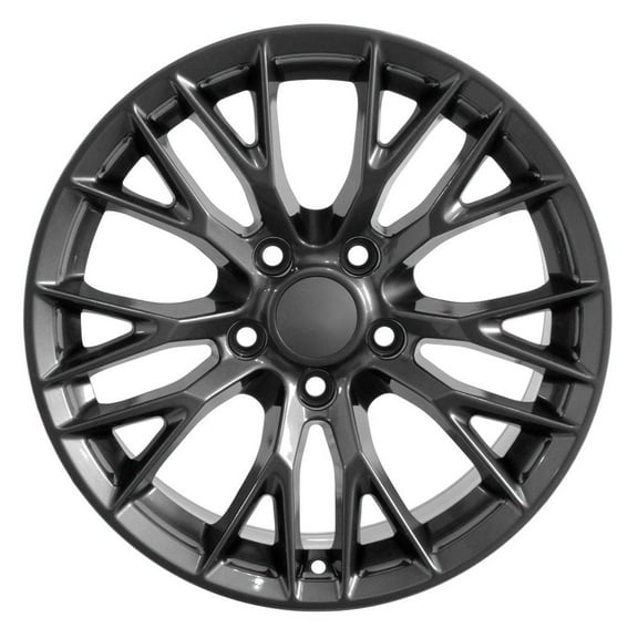 19" Rim Fits 2005-2013 Chevy Corvette (Rear) CV22B Gunmetal 19x10 Aluminum Wheel
