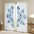 thumbnail image 2 of jejeloiu Dreamy Crystal Snowflake Black Out Curtains,Winter Theme Curtains Pack of 2 (42x63 Each),Merry Christmas Bedroom Curtains For Child,Breathable Home Decor, 2 of 6