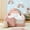 Pink + Boucle + Fabric + Foam, variant on Twin Dinosaur-Shaped Kids Bed with Safety Guardrails, Solid Wood Toddler Bed Frame with Boucle Fabric
