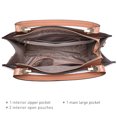 thumbnail image 5 of Dasein Women Large Satchel Handbag Shoulder Purse top Handle Work Bag Tote with Matching Wallet, 5 of 8