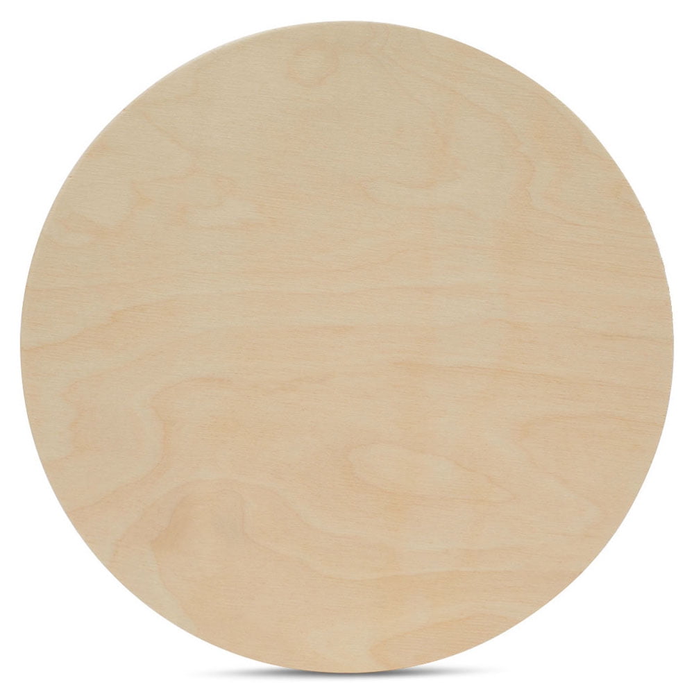 Wood Circles 23 inch 1/2 inch Thick, Unfinished Birch Plaques