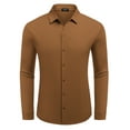 thumbnail image 5 of Coshow Mens Button Down Dress Shirts Business Casual Long Sleeve Wrinkle Free Blouses, 5 of 7