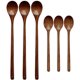 thumbnail image 1 of Juego de 3 cucharas mezcladoras de madera con mango largo de 13 pulgadas con 3 piezas de 9 pulgadas, 1 of 5