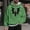 2#Green, variant on Men's Print Pattern Hooded Sweatshirt Casual Long Sleeve Pullover With Pockets