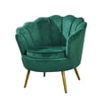 thumbnail image 4 of Sofá individual,Sofá individual,reposabrazos moderno y suave,muebles para dormitorio,Sillón Reposabrazos Sillón Lotus Chair,Silla decorativa con capitoné circular Asientos Verde, 4 of 8