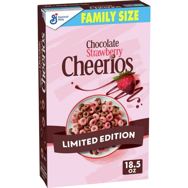 Chocolate Strawberry Cheerios Valentine’s Day Breakfast Cereal, Family