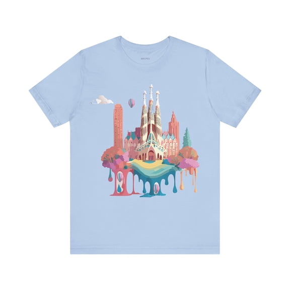 Graphic Tee Barcelona Style Unisex Jersey Short Sleeve Vintage Inspired Casual Wear