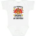 thumbnail image 3 of Inktastic Thanksgiving I'm Thankful Because I'm Gonna Be a Big Brother Boys Baby Bodysuit, 3 of 5