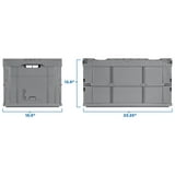 Mount-It! Collapsible Plastic Storage Crate | Stackable - Walmart.com