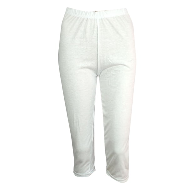 Gibobby Pantalones térmicos para mujer Pantalones deportivos de cintura alta para mujer, pantalón liso, a la moda(Blanco,CH)