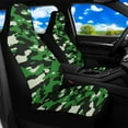 thumbnail image 2 of Binienty 2 Pcs Auto Seat Covers Front Seats Green and Black Camo Non-Slip Breathable Car Seat Covers Automotive Accessories for Cars SUV Truck Van, 2 of 8