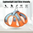 thumbnail image 3 of Cat Harness and Leash, Escape Proof Cat Vest Dog Walking Leash and Harness Set, Adjustable Step in Pet Harness, Reflective Breathable Easy Control Vest for Small Large Kitten Dog Outdoor, Orange XS, 3 of 8