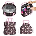 thumbnail image 2 of Pioneer Flower Floral Print Pattern Drawstring Lunch Bag Women - Drawstring Lunch Bag Insulated for Work Office - Stain-Resistant Large Lunchbags for Women with Multi-Pockets, 2 of 6