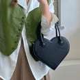 thumbnail image 6 of Aueoeo Crossbody Bag For Women, Vegan Leather Bag Heart-shaped, Vintage Simple Handbag Faux Leather Casual Purse, 6 of 7