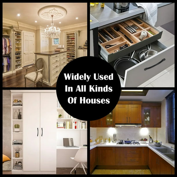 Manijas De Puerta, Tiradores De Puerta Negros De 10 Pulgadas, Manijas