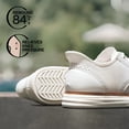 thumbnail image 4 of Zapatos Oxford Bruno Marc para Hombre Blancos Talla 10.5 Cómodos y Transpirables, 4 of 8