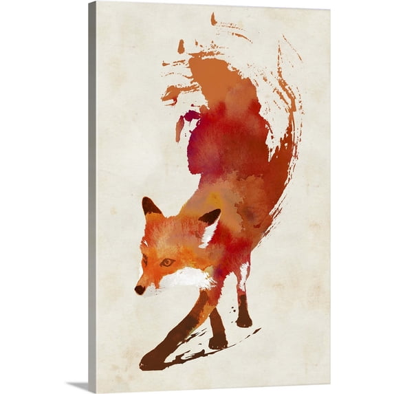 Great BIG Canvas | "Vulpes Vulpes" Canvas Wall Art - 32x48