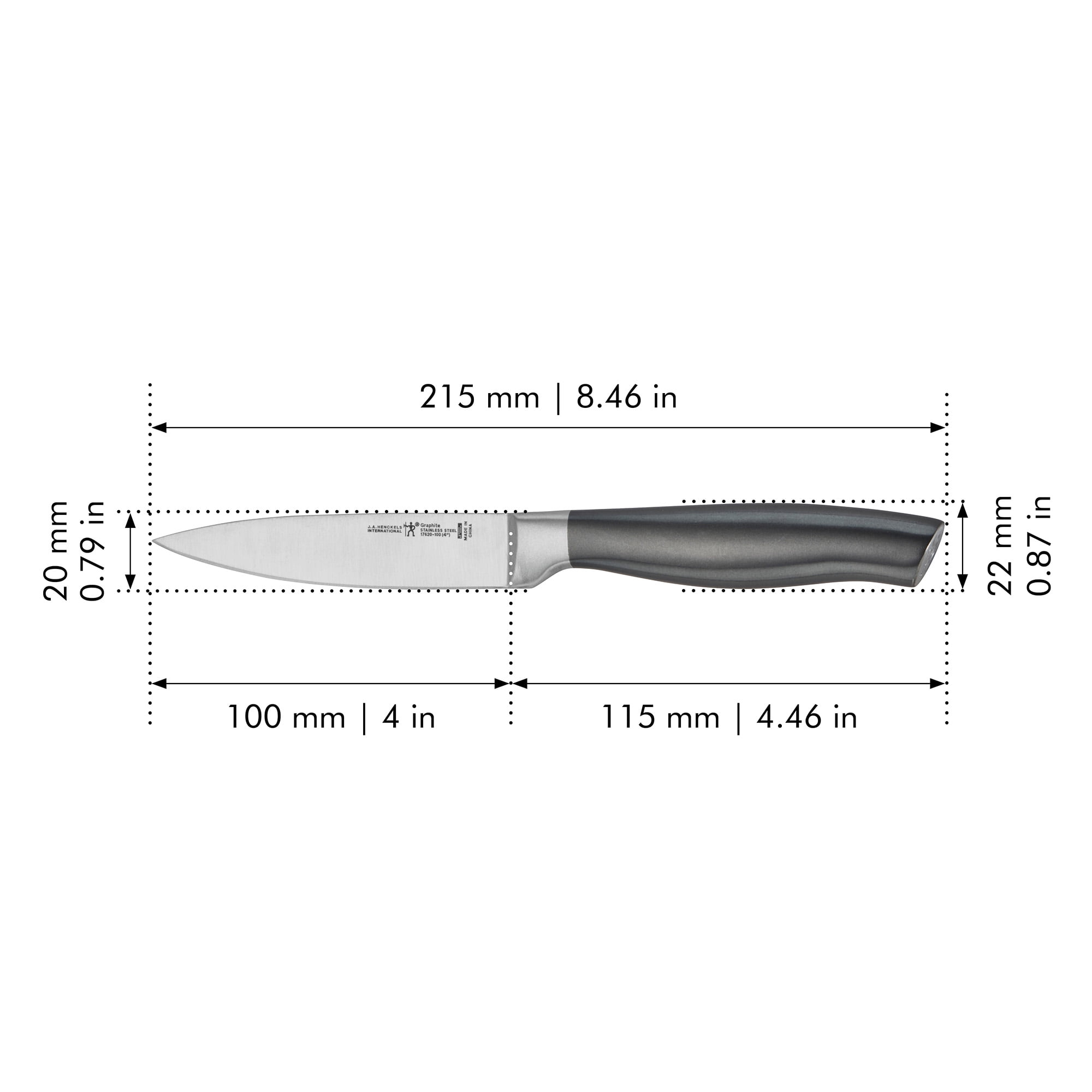 J.A. Henckels International Graphite 4-inch Paring Knife