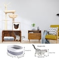 thumbnail image 4 of Cat Tower With Litter Box Enclosure,62 " Tall Cat Tree for Indoor Cats,Cat Tree Litter Box Combo for Kitten,Modern Cat Furniture Litter Box Cabinet (27.5" x 21"),, 4 of 8