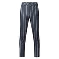thumbnail image 3 of Edvintorg Men's Fashion Stretch Dress Pants Slim Fit Striped Printed Skinny Long Pants Casual Business Golf Dress Pants, 3 of 6